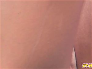 unexperienced Beach naturist voyeur - Close Up smoothly-shaven vag