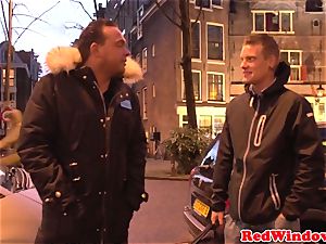 yam-sized Amsterdam call girl cockriding tourist