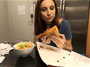 April Snow Gets a Finger in the backside and Gets Creampied